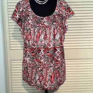 Style & Co XL Cotton Scoop Neck Blouse XL